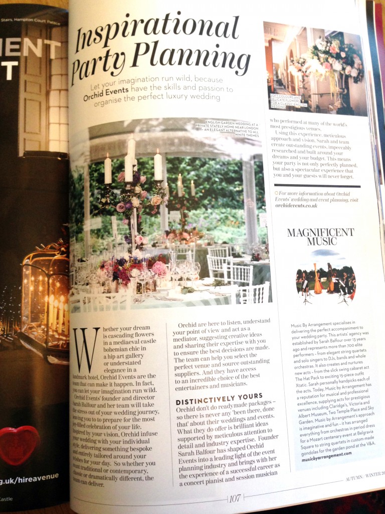 Absolutely Weddings Magazine on Orchid Events